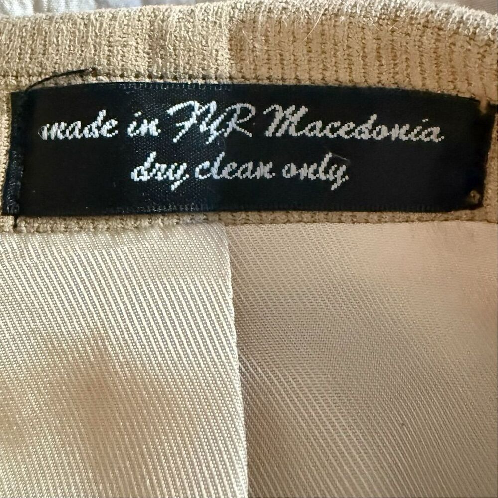 Andrew Fezza Italian Inspired Men's Beige Soft Corduroy Blazer Vintage 90s - Picture 10 of 12